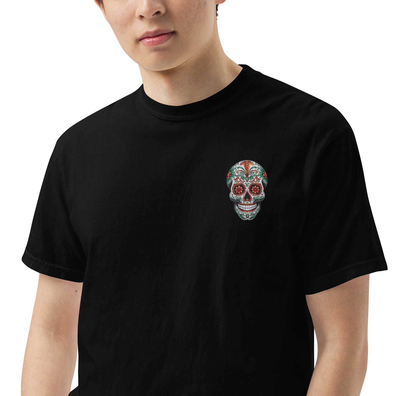 SOTVO Skeleton Sugar Skull Boo...tiful To The Bone Narrator: Unisex Comfort Wear/Colors Heavyweight T-Shirt