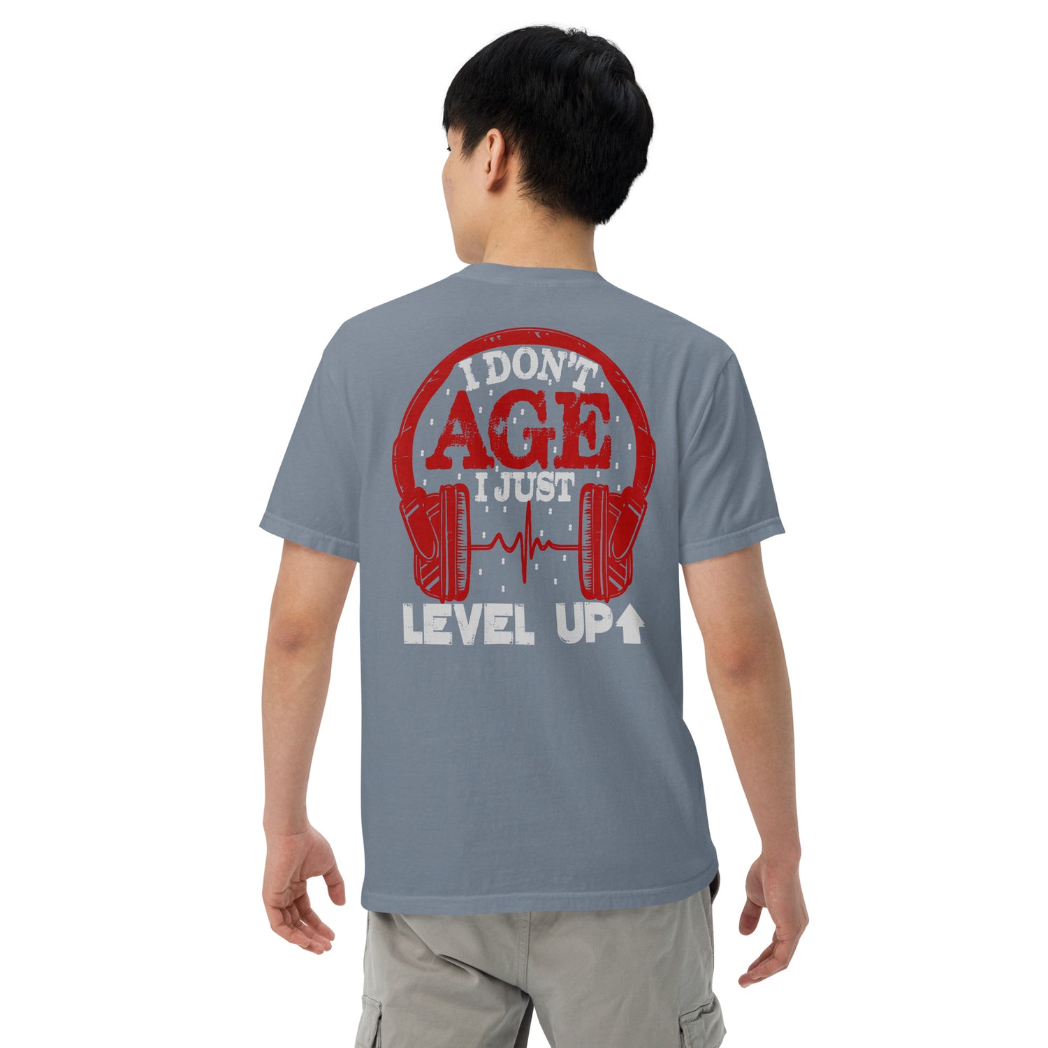 Older Bolder Level Up: Unisex Comfort Wear/Colors Heavyweight T-Shirt