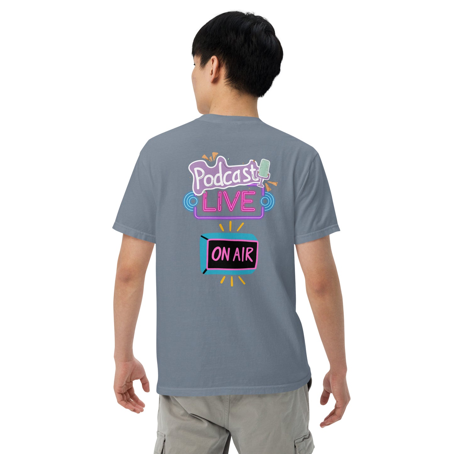 Podcast Live On Air: Unisex Comfort Wear/Colors Heavyweight T-Shirt