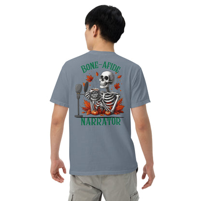 SOTVO Skeleton Sugar Skull Bone-Afide Narrator: Unisex Comfort Wear/Colors Heavyweight T-Shirt