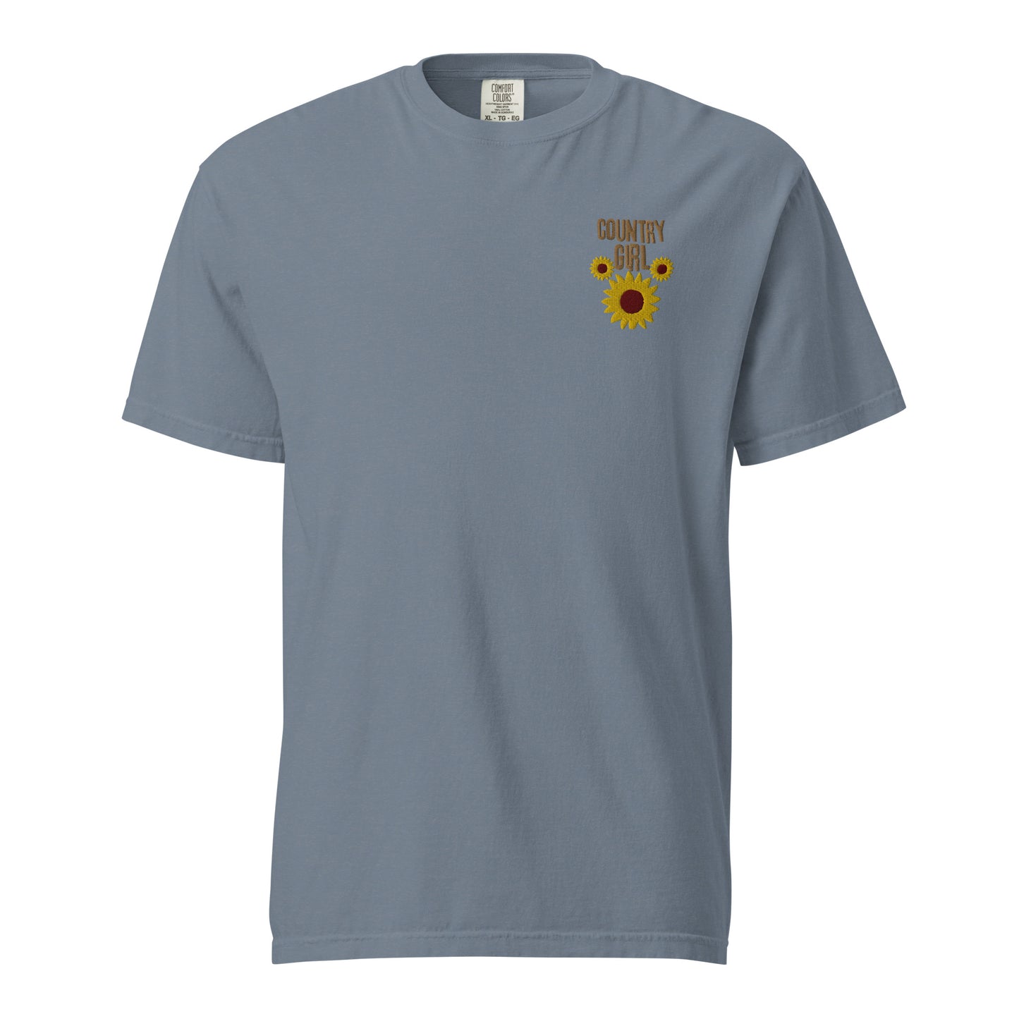 Cute Country Girl Fun Chickens: Unisex Comfort Wear/Colors Heavyweight T-Shirt