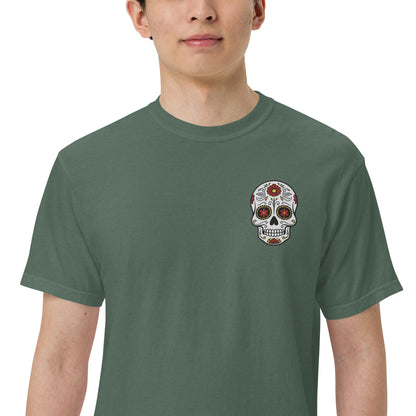 SOTVO Skeleton Sugar Skull Bone-afide Voice Actor: Unisex Comfort Wear/Colors Heavyweight T-Shirt