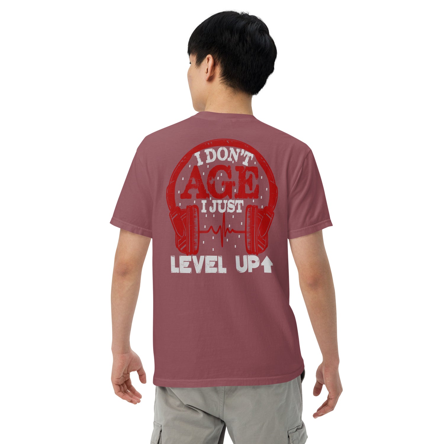 Older Bolder Level Up: Unisex Comfort Wear/Colors Heavyweight T-Shirt