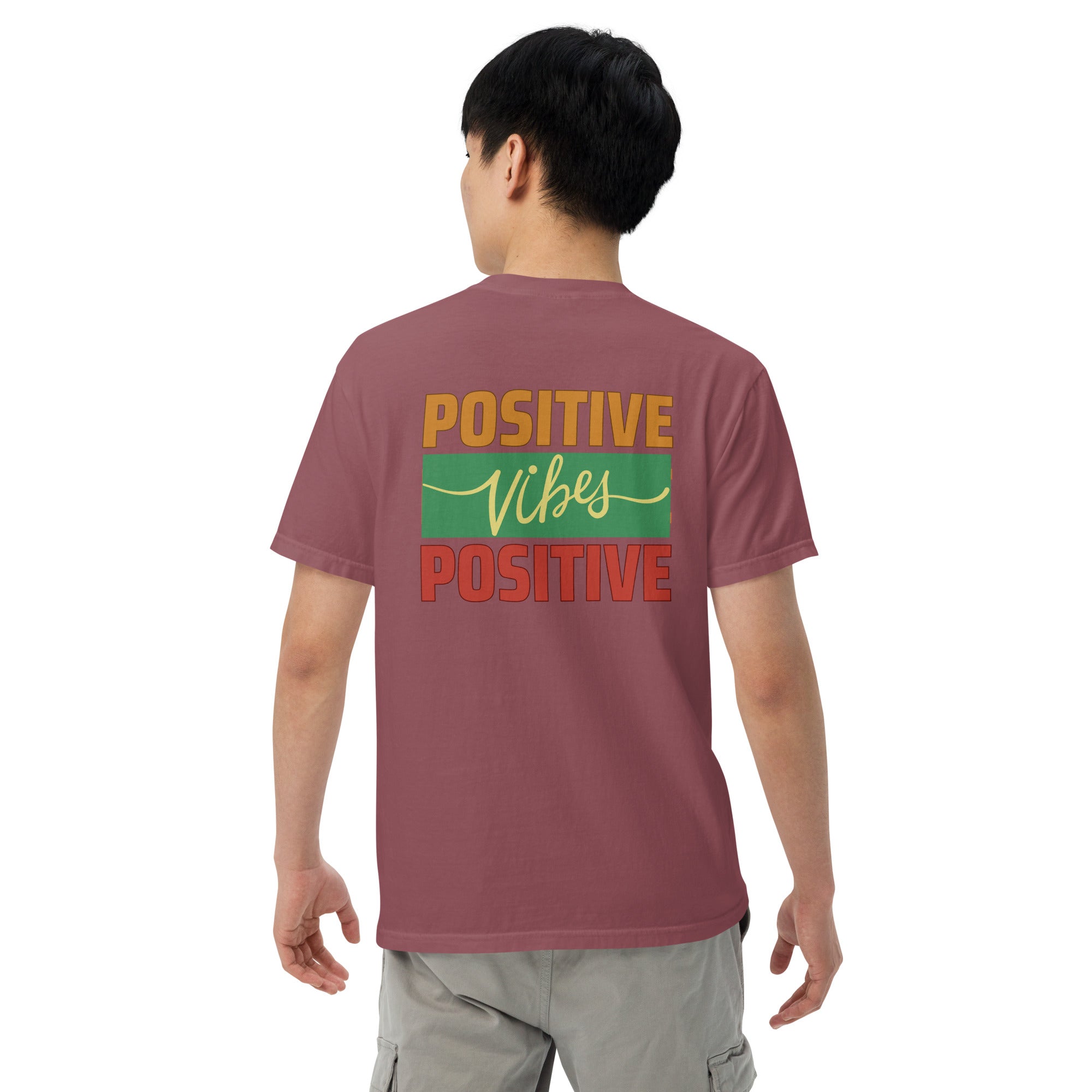 Motivational Positive Vibes: Unisex Comfort Wear/Colors Heavyweight T-Shirt