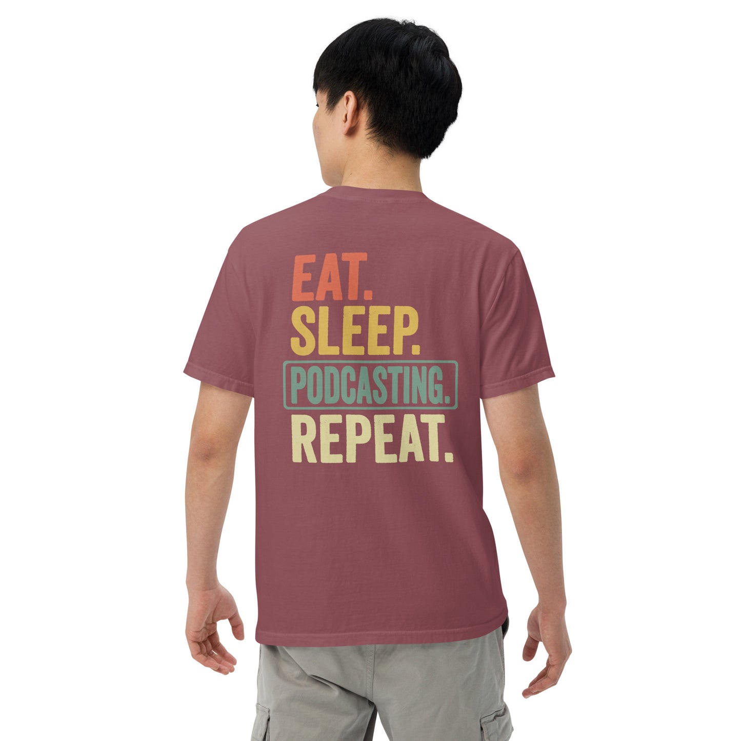 SOTVO Booth Wear: Podcast Repeat: Unisex Comfort Wear/Colors Heavyweight T-Shirt