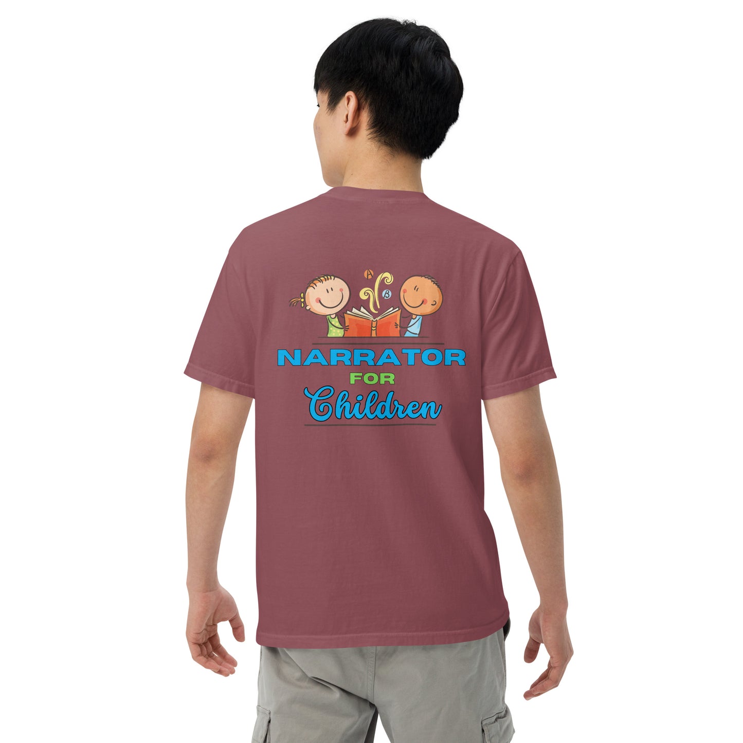 SOTVO Booth Wear: Narrator for Children: Unisex Comfort Wear/Colors Heavyweight T-Shirt