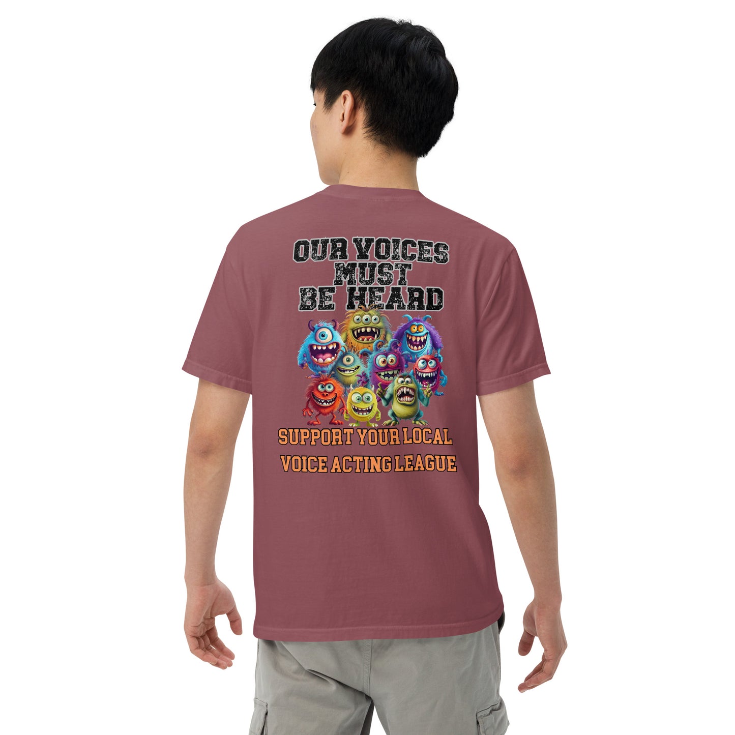 Cartoon Animation Guild "Our Voices Must Be Heard": Unisex Comfort Wear/Colors Heavyweight T-Shirt