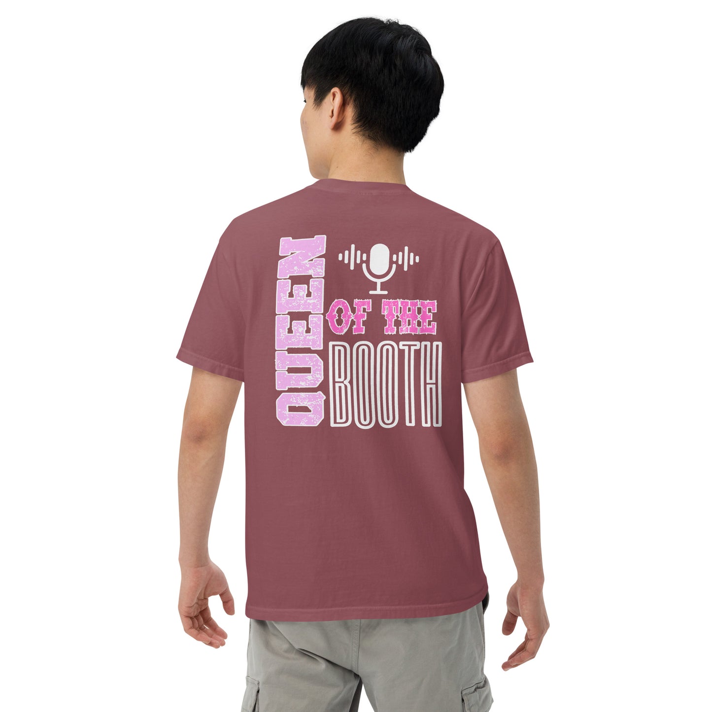 SOTVO Booth Wear: "Queen of the Booth": Unisex Comfort Wear/Colors Heavyweight T-Shirt