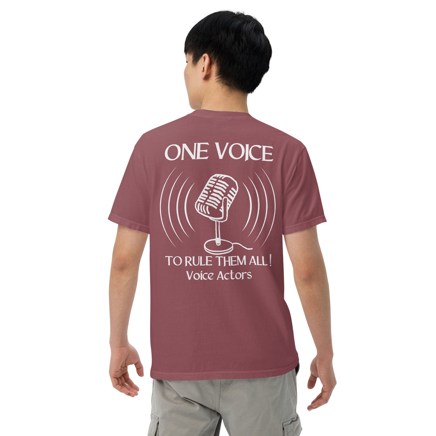 SOTVO Booth Wear: "ONE VOICE to RULE THEM ALL": Unisex Comfort Wear/Colors Heavyweight T-Shirt