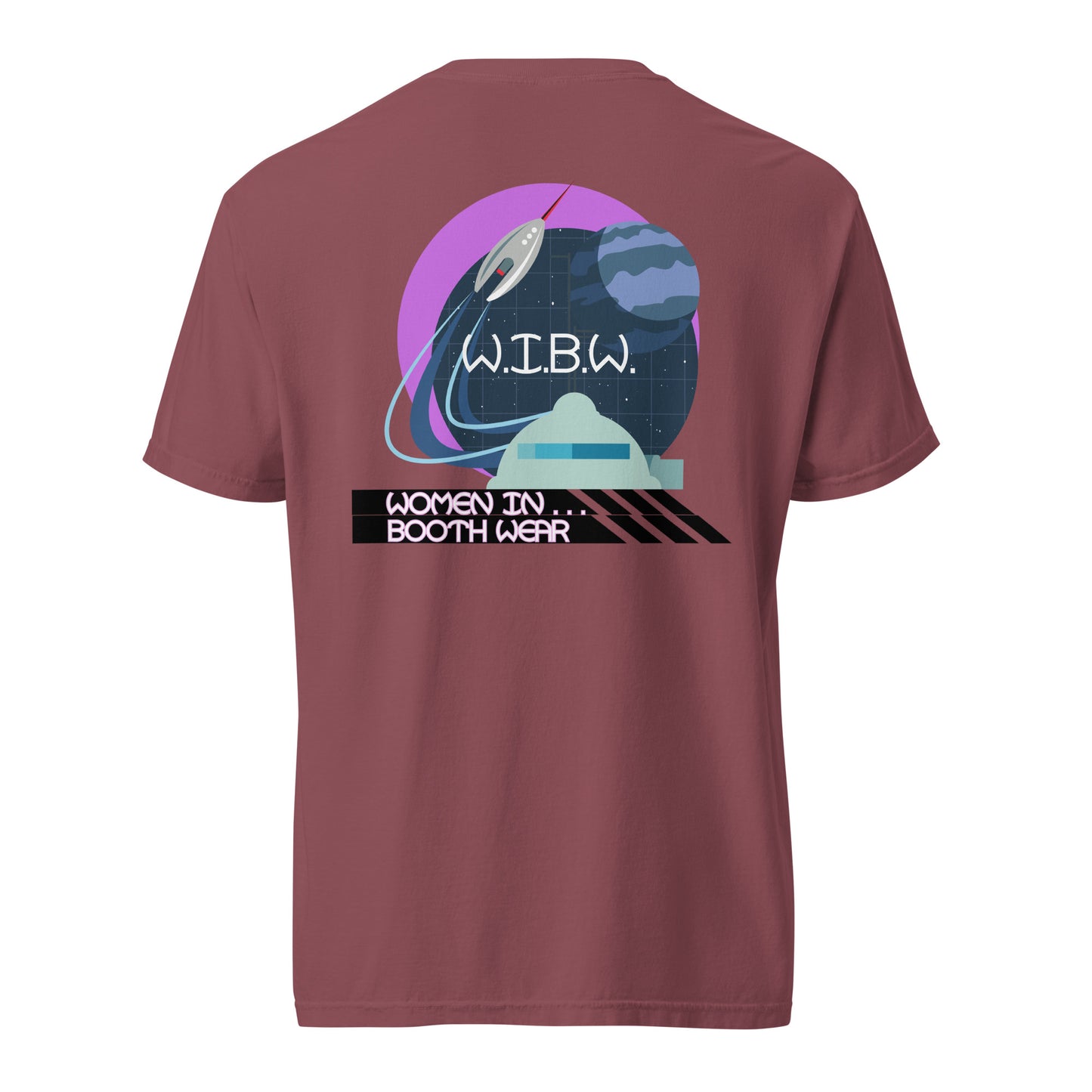 SOTVO Booth Wear: W.I.B.W. Women In Booth Wear: Unisex Comfort Wear/Colors Heavyweight T-Shirt