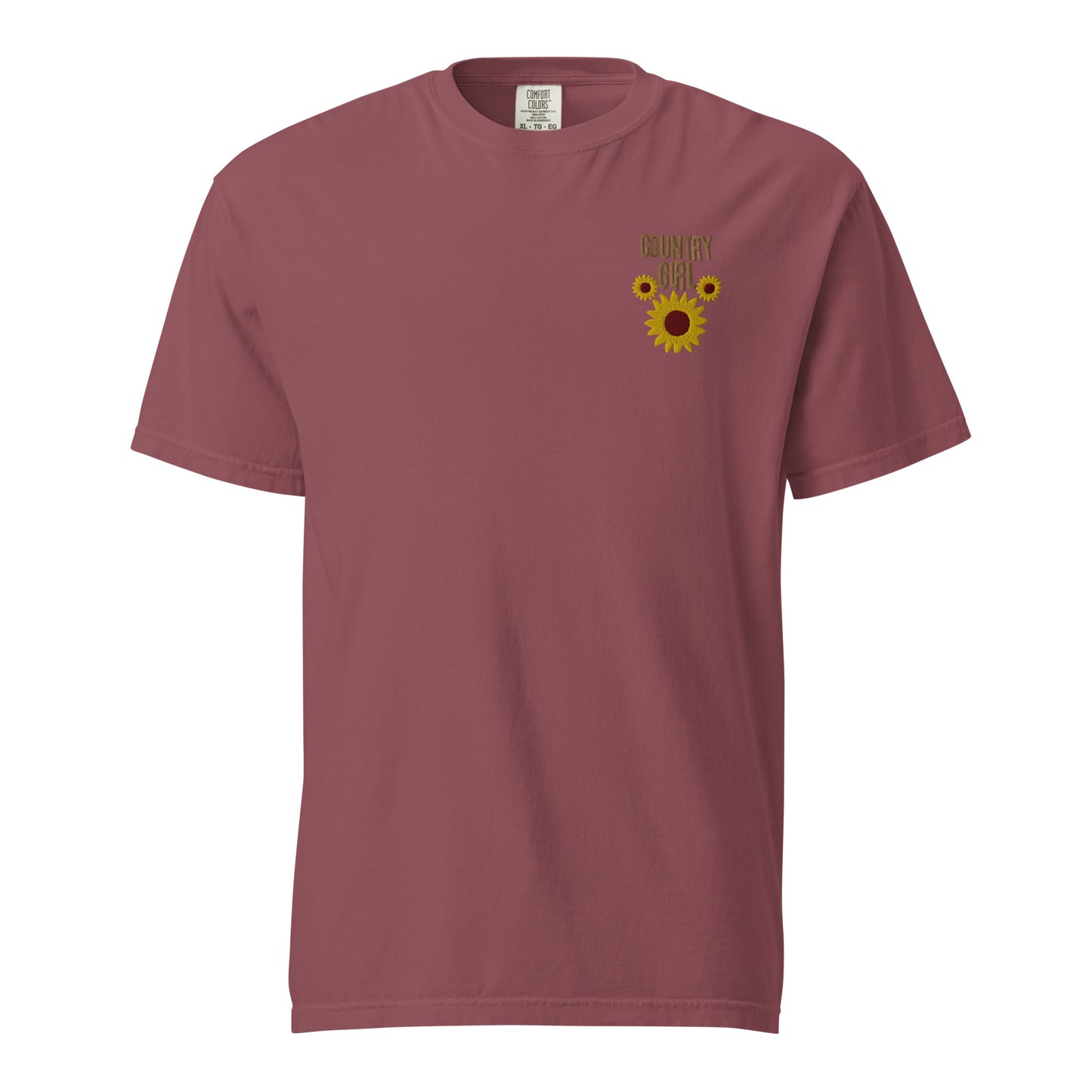 Cute Country Girl Fun Chickens: Unisex Comfort Wear/Colors Heavyweight T-Shirt