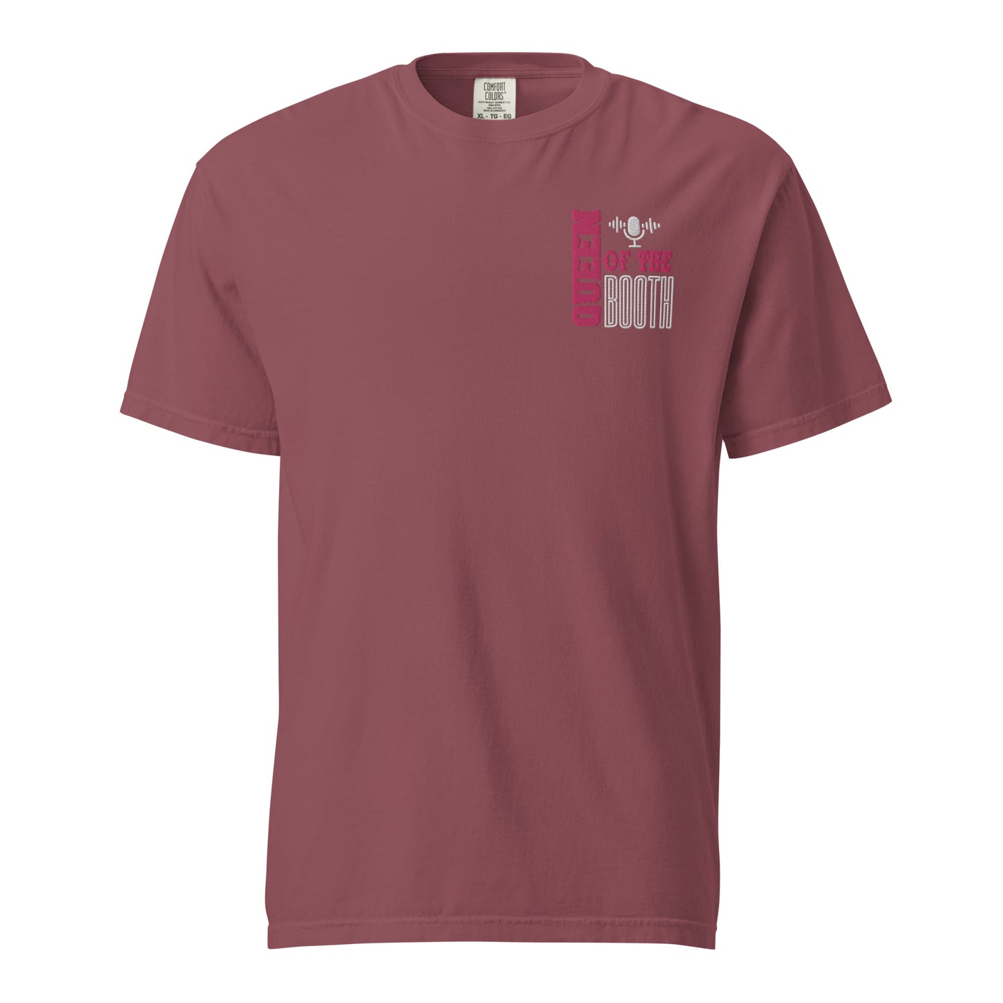 SOTVO Booth Wear: "Queen of the Booth": Unisex Comfort Wear/Colors Heavyweight T-Shirt