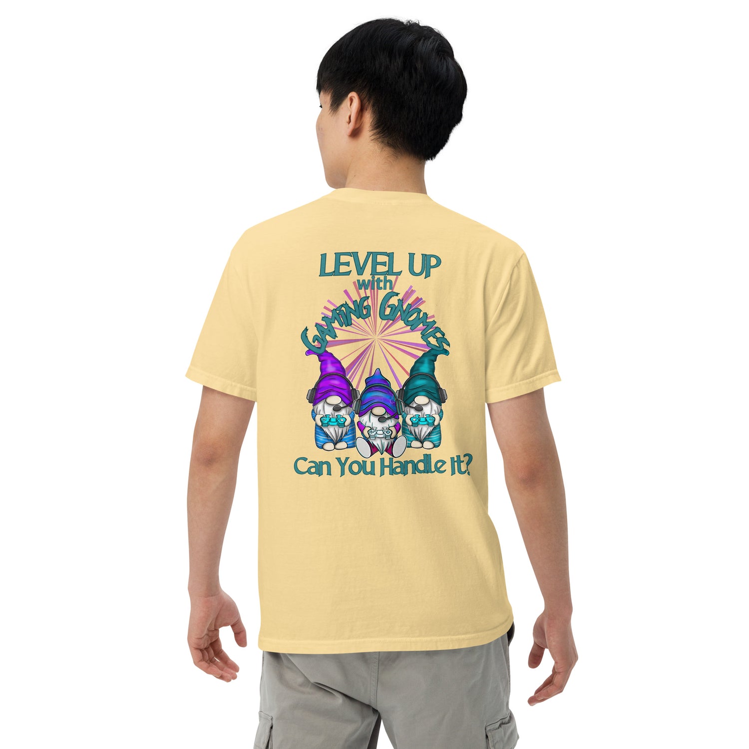 Gaming Gnomes: Unisex Comfort Wear/Colors Heavyweight T-Shirt