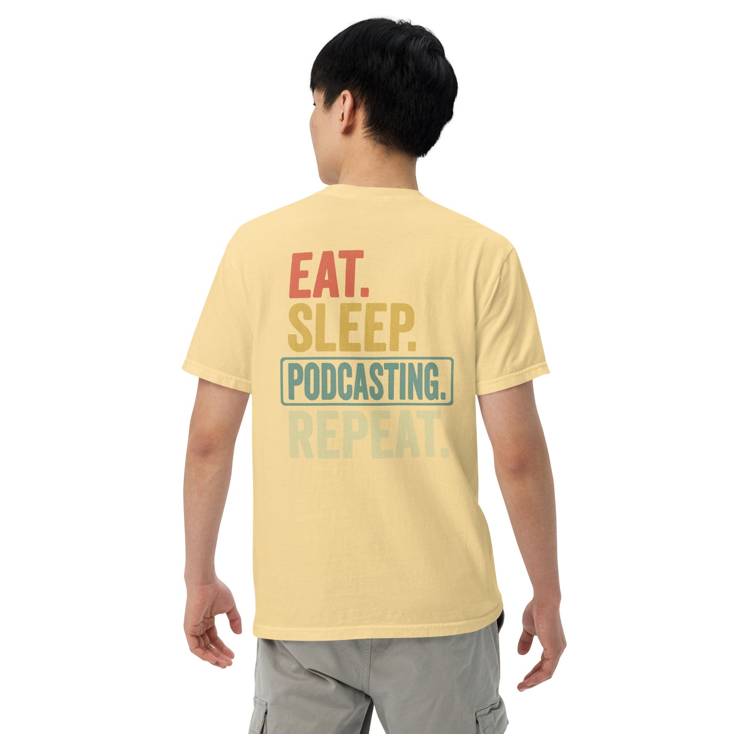 SOTVO Booth Wear: Podcast Repeat: Unisex Comfort Wear/Colors Heavyweight T-Shirt