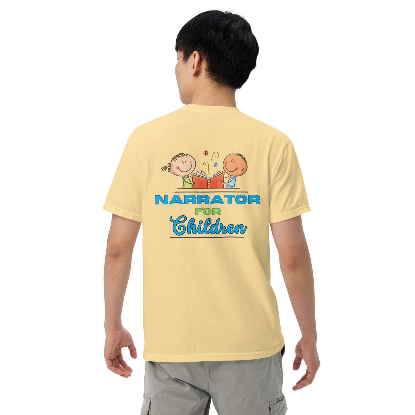 SOTVO Booth Wear: Narrator for Children: Unisex Comfort Wear/Colors Heavyweight T-Shirt