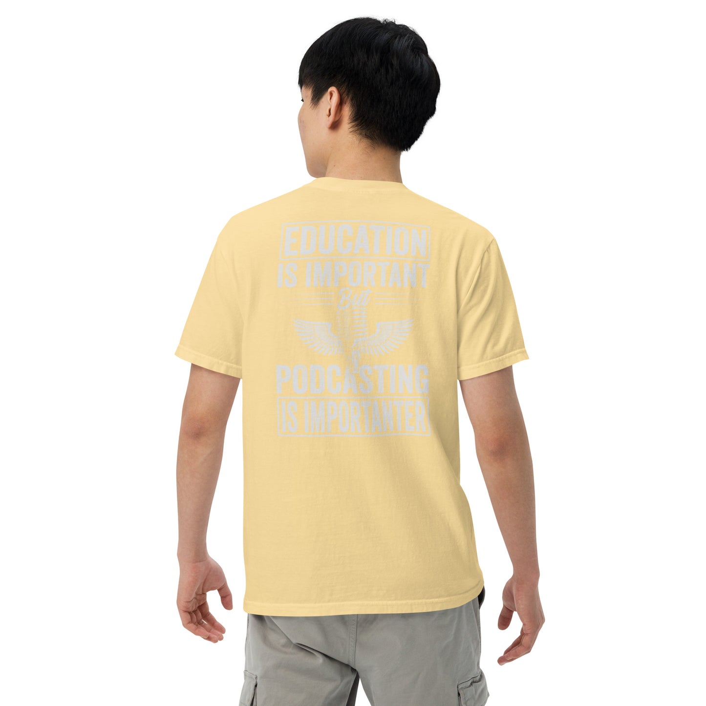 Podcast and Education: Unisex Comfort Wear/Colors Heavyweight T-Shirt