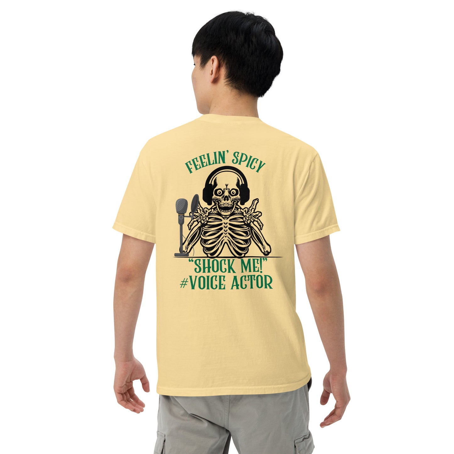 SOTVO Skeleton Sugar Skull Feelin' Spicy VA: Unisex Comfort Wear/Colors Heavyweight T-Shirt
