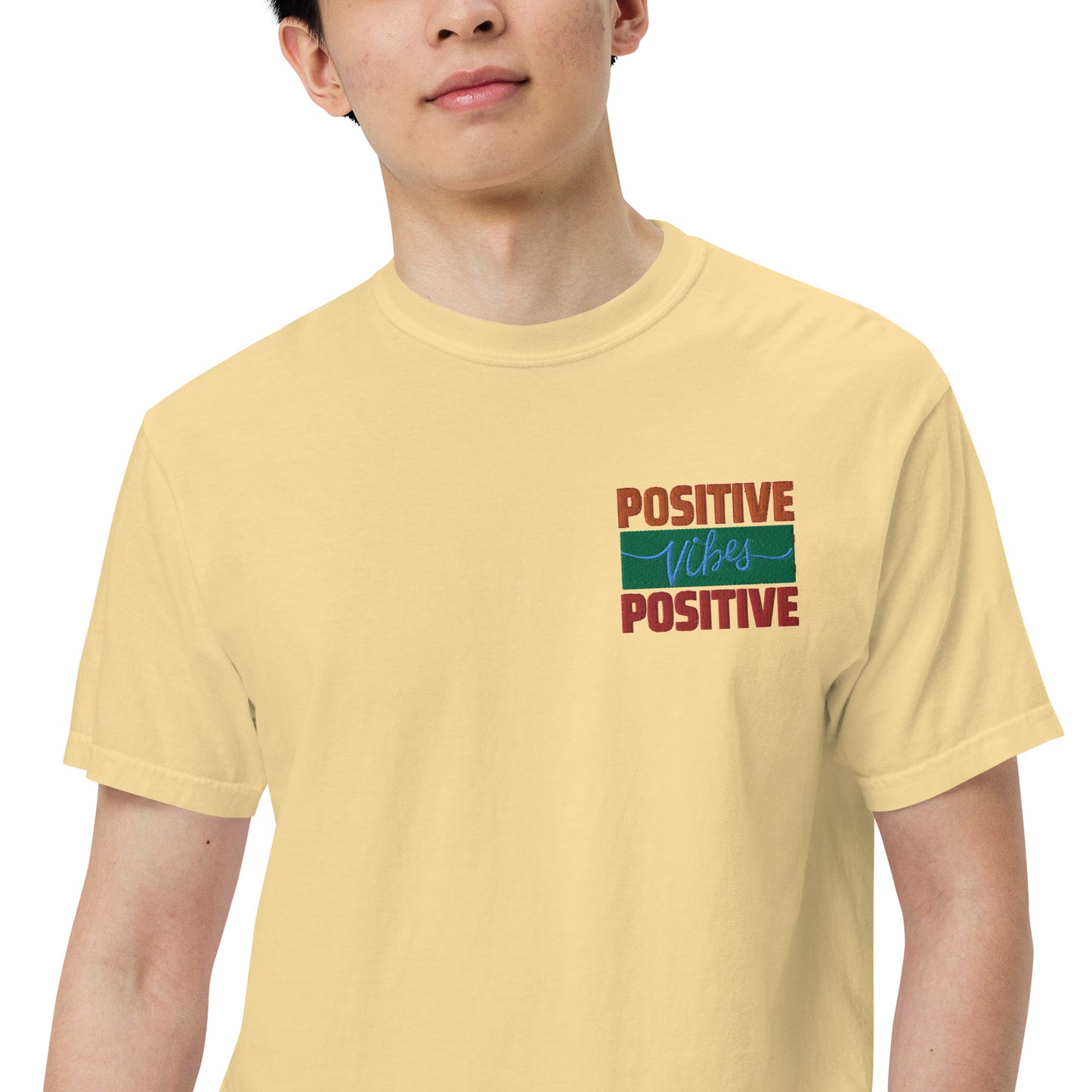 Motivational Positive Vibes: Unisex Comfort Wear/Colors Heavyweight T-Shirt