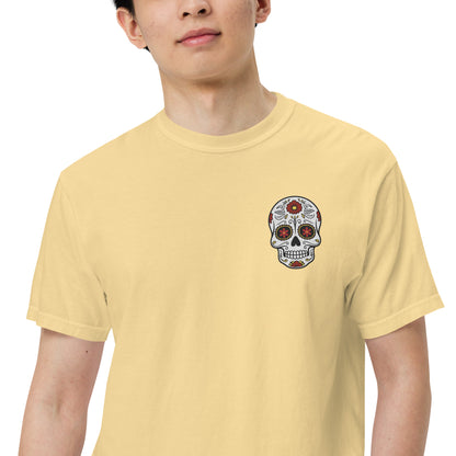 SOTVO Skeleton Sugar Skull Bone-Afide Narrator: Unisex Comfort Wear/Colors Heavyweight T-Shirt
