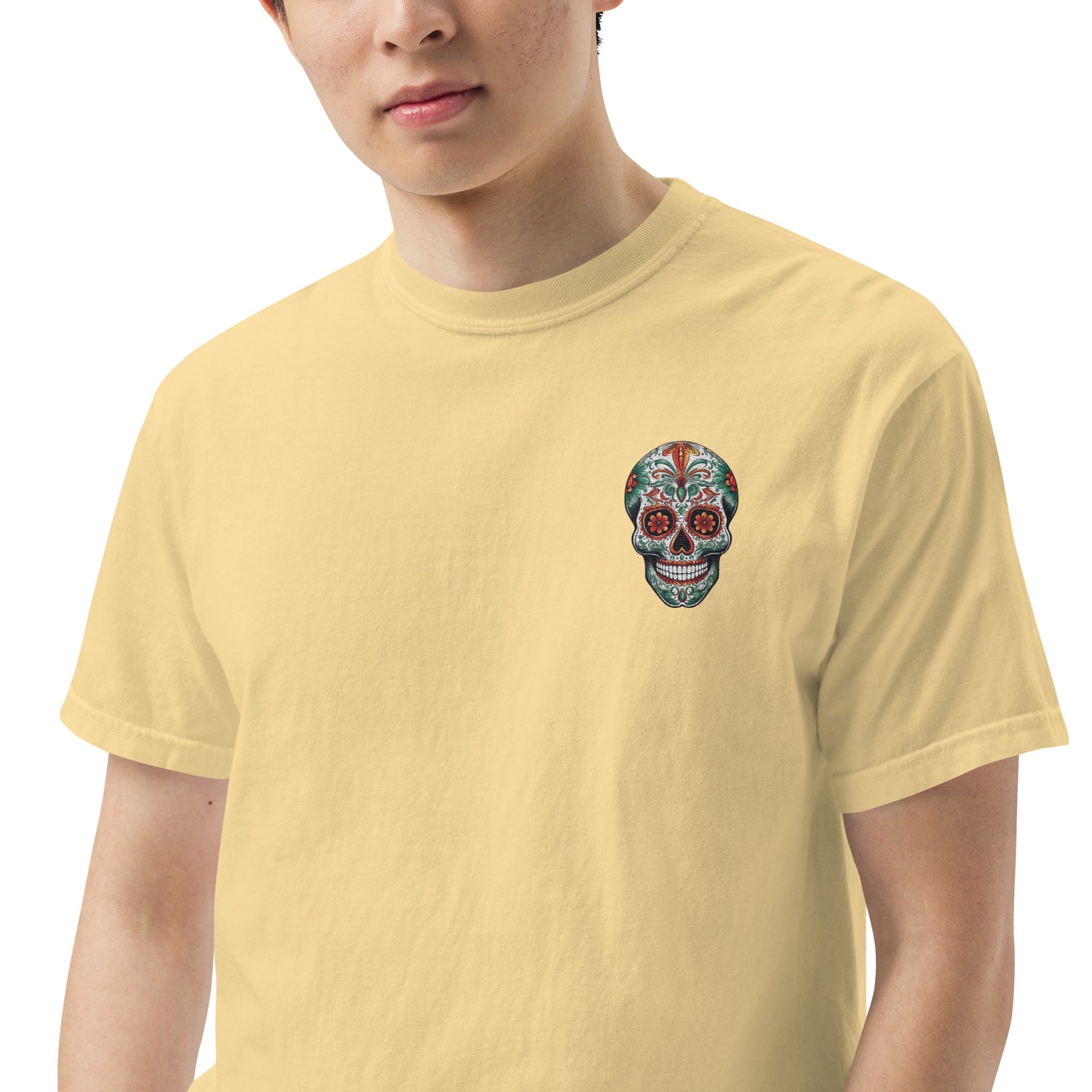 SOTVO Skeleton Sugar Skull Boo...tiful To The Bone Narrator: Unisex Comfort Wear/Colors Heavyweight T-Shirt