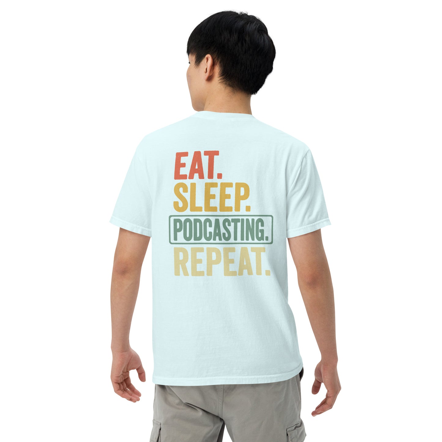 SOTVO Booth Wear: Podcast Repeat: Unisex Comfort Wear/Colors Heavyweight T-Shirt