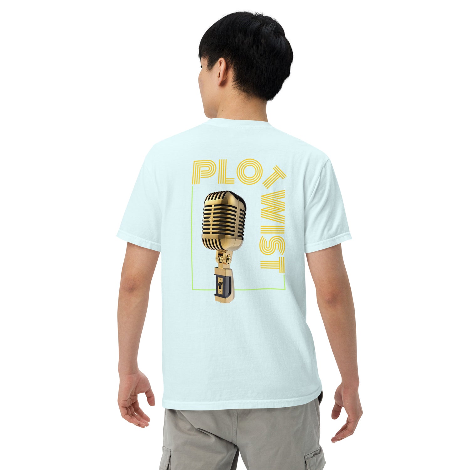 SOTVO Booth Wear: Script Plot Twist: Unisex Comfort Wear/Colors Heavyweight T-Shirt