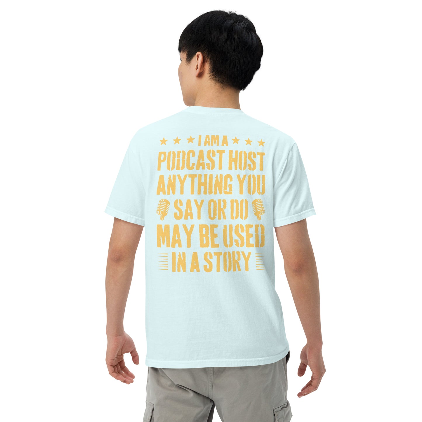 Podcasting Fun: Unisex Comfort Wear/Colors Heavyweight T-Shirt