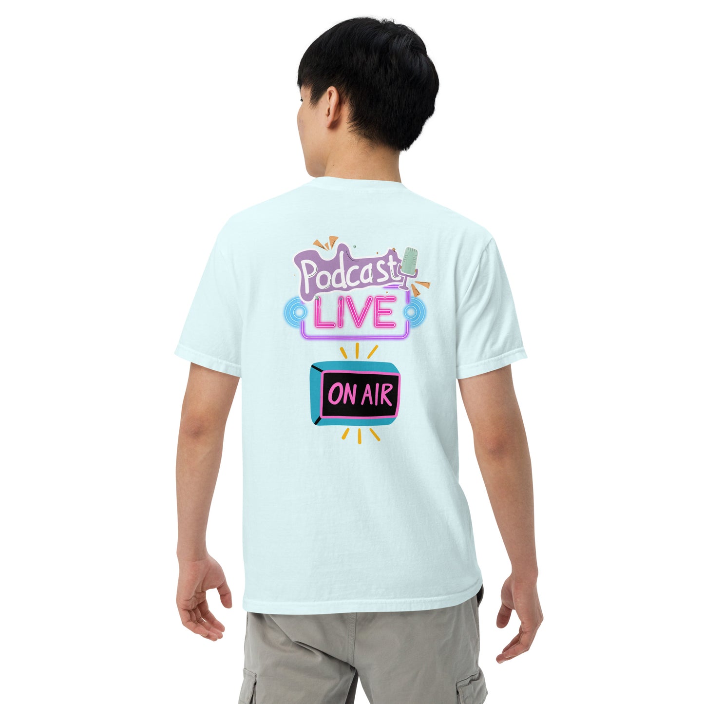 Podcast Live On Air: Unisex Comfort Wear/Colors Heavyweight T-Shirt