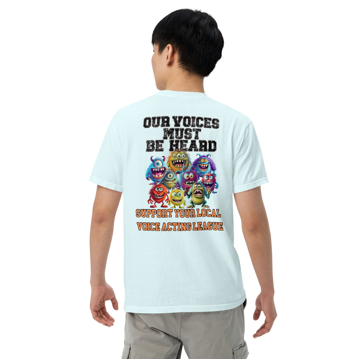 Cartoon Animation Guild "Our Voices Must Be Heard": Unisex Comfort Wear/Colors Heavyweight T-Shirt
