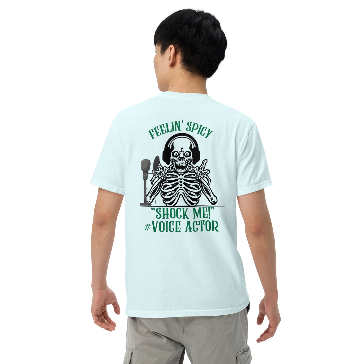 SOTVO Skeleton Sugar Skull Feelin' Spicy VA: Unisex Comfort Wear/Colors Heavyweight T-Shirt