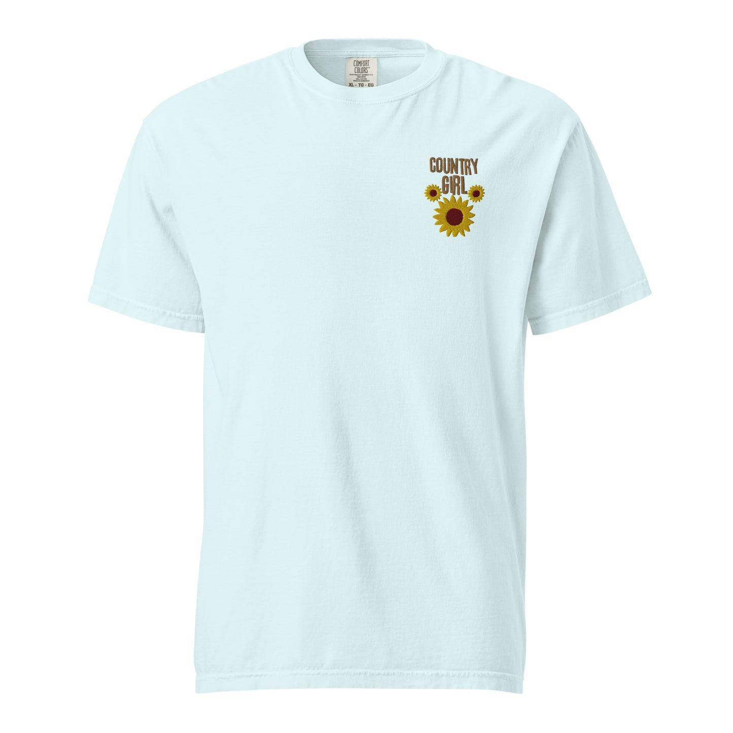 Cute Country Girl Fun Chickens: Unisex Comfort Wear/Colors Heavyweight T-Shirt