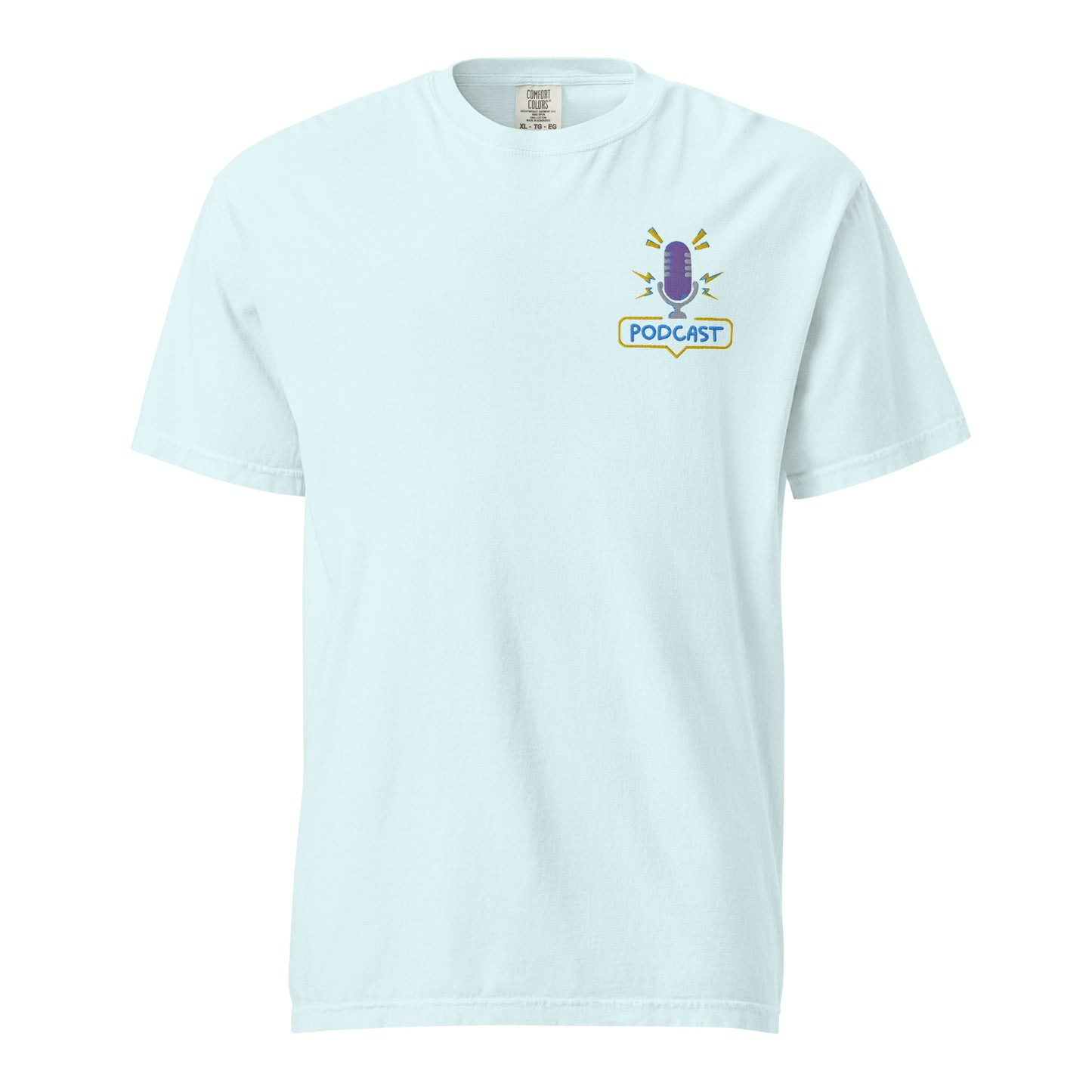 Just A Girl Who Loves Podcasting: Unisex Comfort Wear/Colors Heavyweight T-Shirt