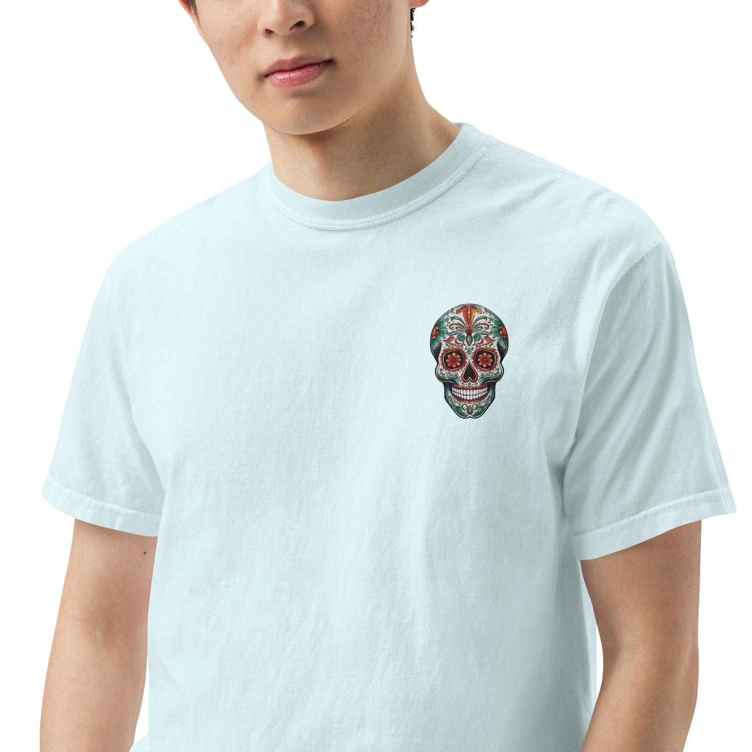 SOTVO Skeleton Sugar Skull Boo...tiful To The Bone Narrator: Unisex Comfort Wear/Colors Heavyweight T-Shirt