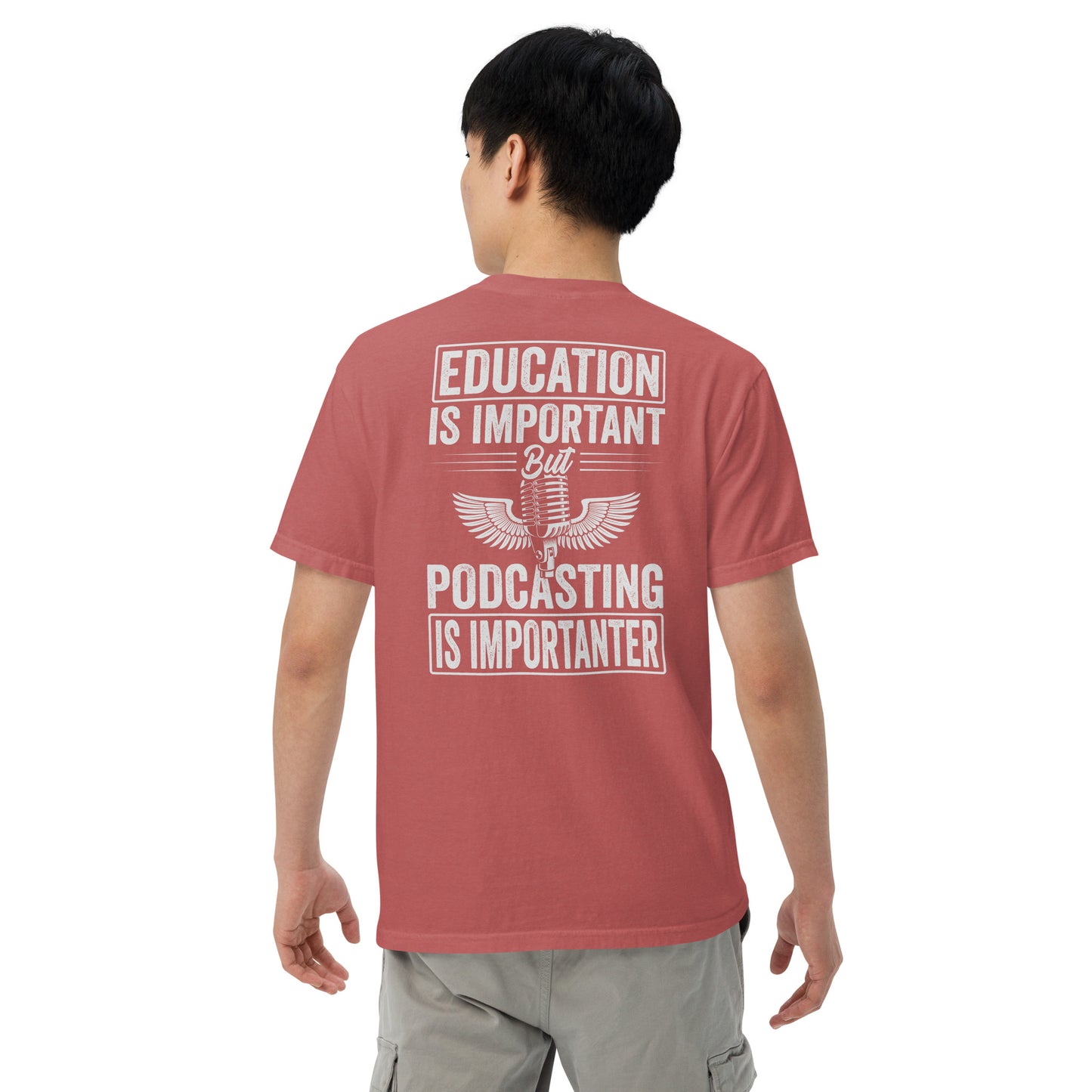 Podcast and Education: Unisex Comfort Wear/Colors Heavyweight T-Shirt