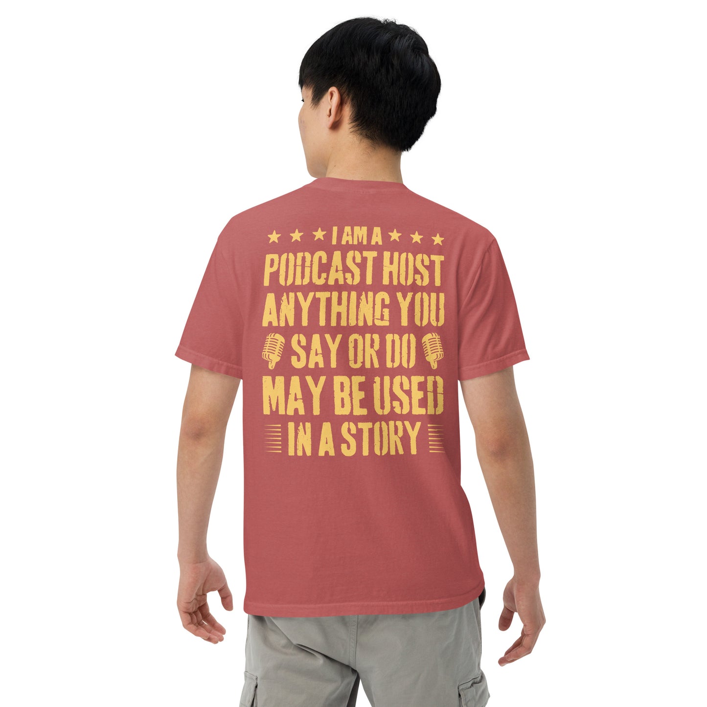 Podcasting Fun: Unisex Comfort Wear/Colors Heavyweight T-Shirt