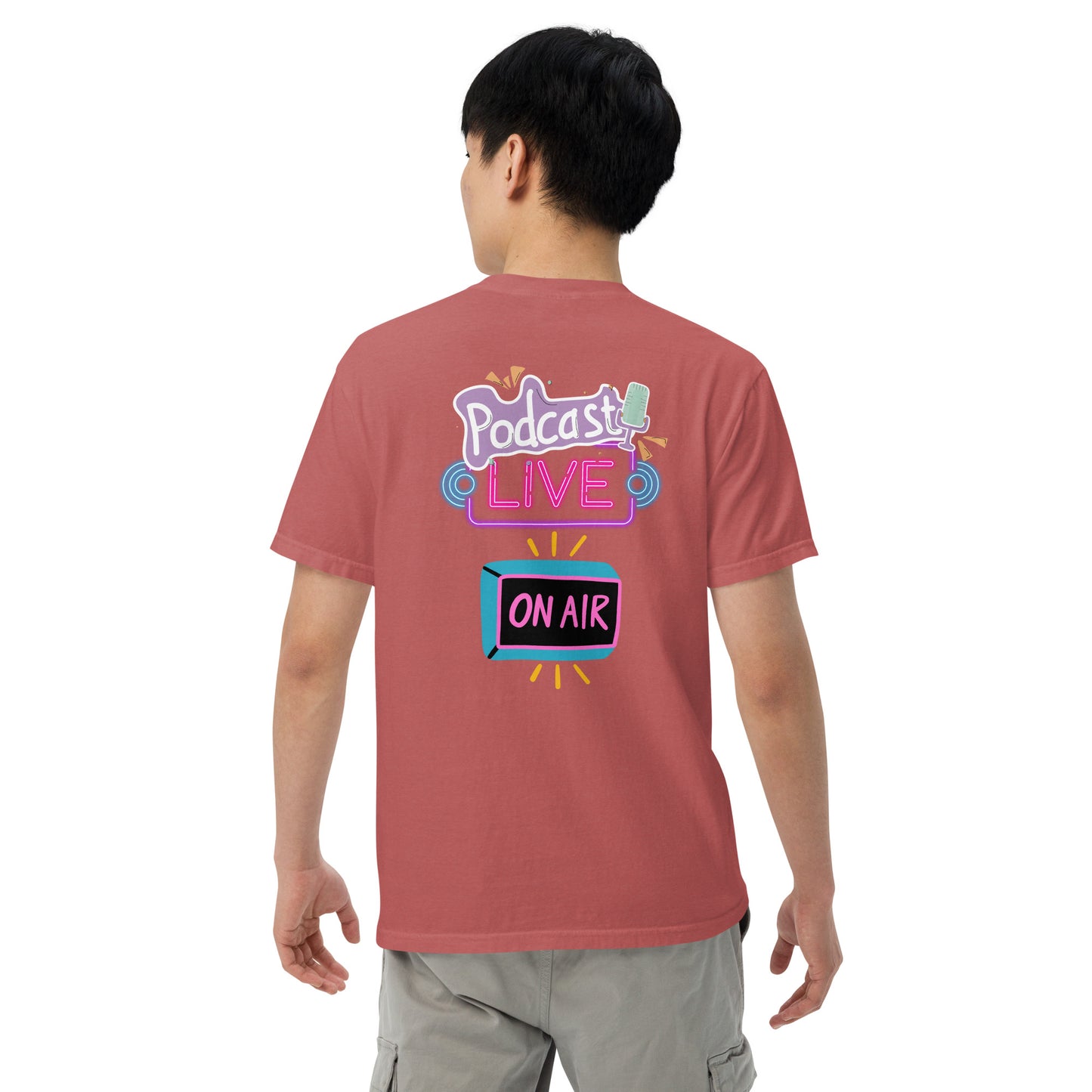 Podcast Live On Air: Unisex Comfort Wear/Colors Heavyweight T-Shirt