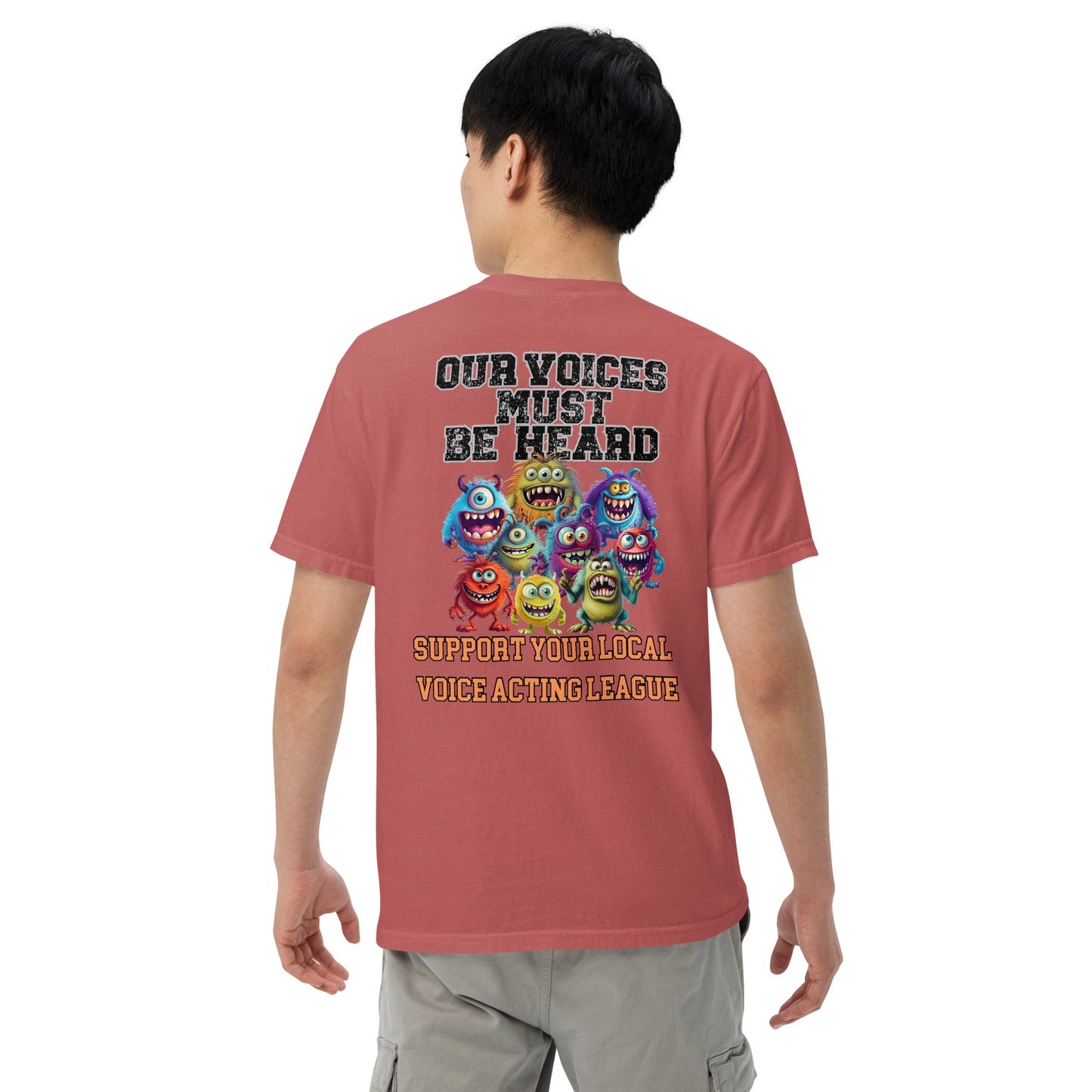 Cartoon Animation Guild "Our Voices Must Be Heard": Unisex Comfort Wear/Colors Heavyweight T-Shirt
