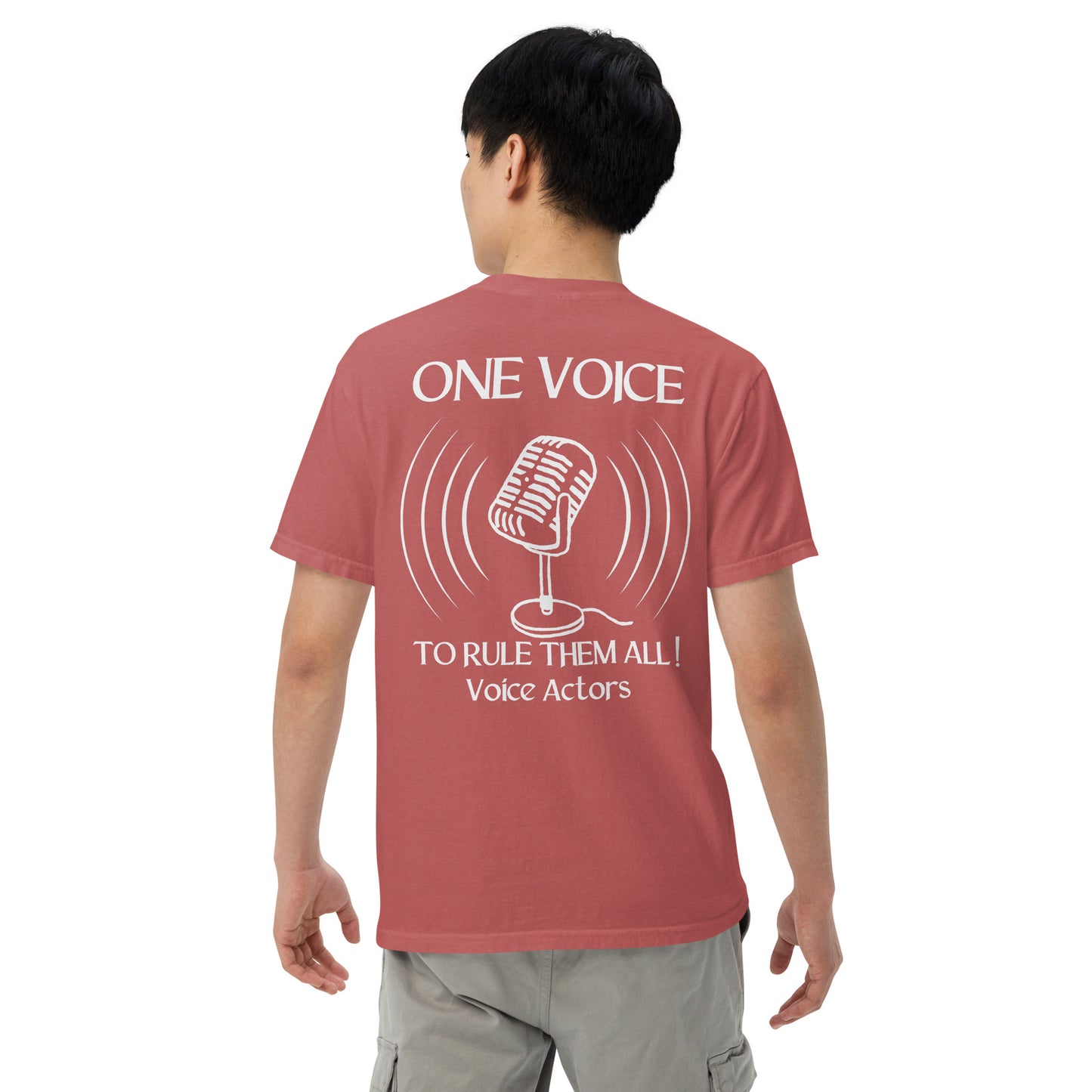 SOTVO Booth Wear: "ONE VOICE to RULE THEM ALL": Unisex Comfort Wear/Colors Heavyweight T-Shirt