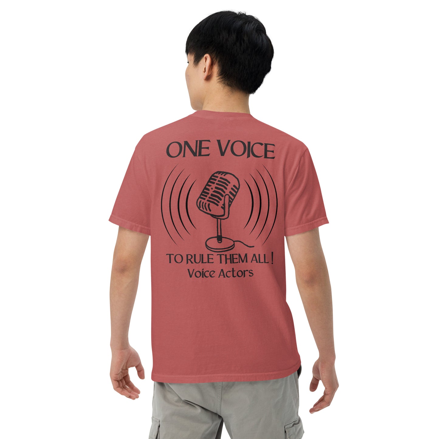 SOTVO Booth Wear: "ONE VOICE to RULE THEM ALL": Unisex Comfort Wear/Colors Heavyweight T-Shirt