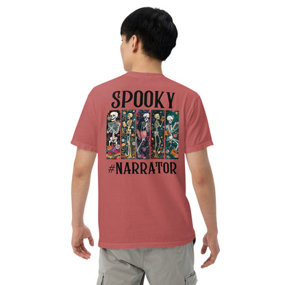 SOTVO Skeleton Sugar Skull Spooky Narrator: Unisex Comfort Wear/Colors Heavyweight T-Shirt