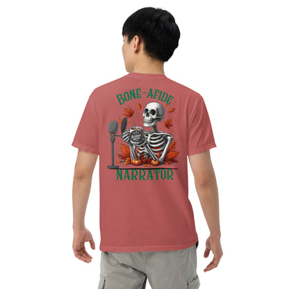 SOTVO Skeleton Sugar Skull Bone-Afide Narrator: Unisex Comfort Wear/Colors Heavyweight T-Shirt