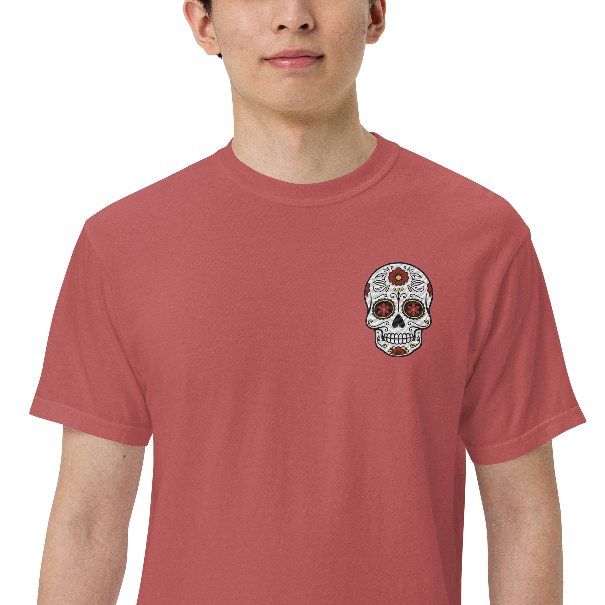 SOTVO Skeleton Sugar Skull Bone-afide Voice Actor: Unisex Comfort Wear/Colors Heavyweight T-Shirt