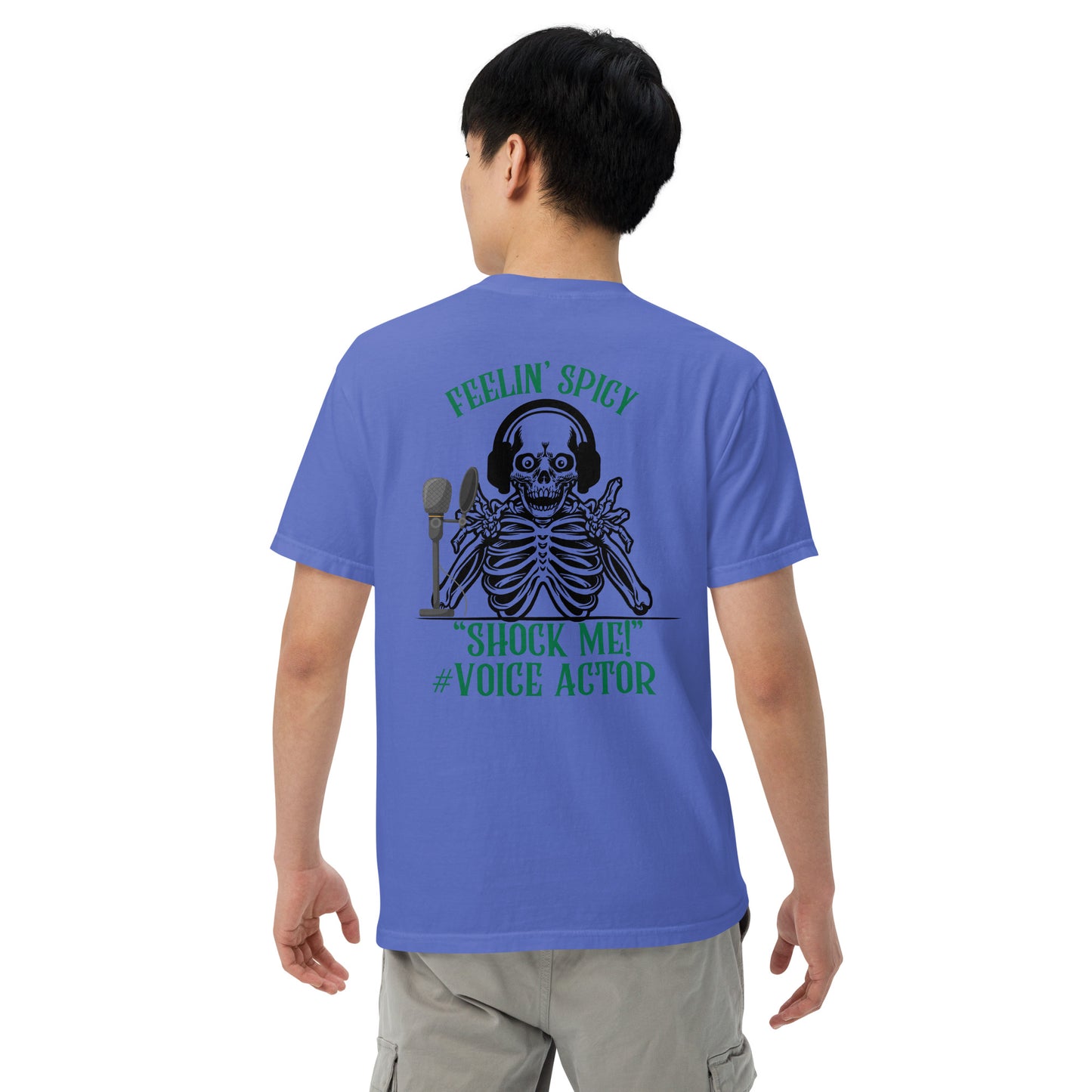 SOTVO Skeleton Sugar Skull Feelin' Spicy VA: Unisex Comfort Wear/Colors Heavyweight T-Shirt