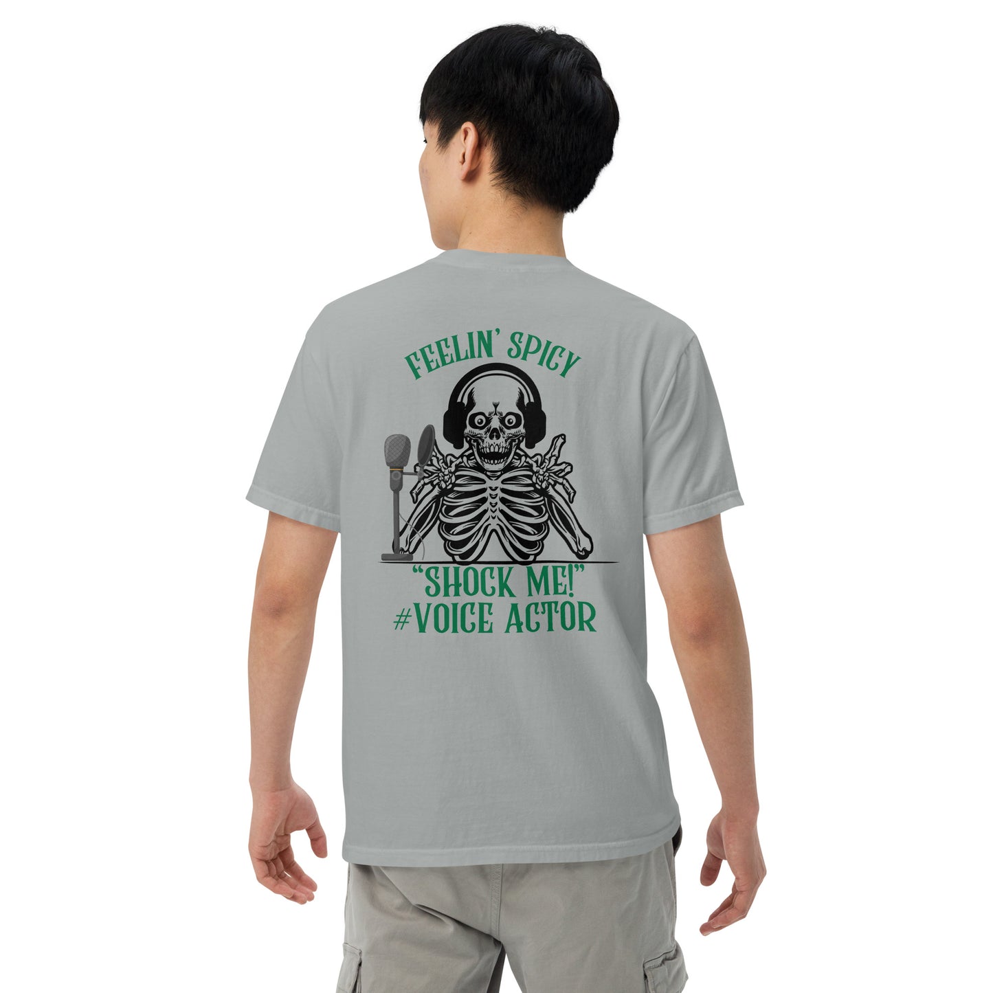 SOTVO Skeleton Sugar Skull Feelin' Spicy VA: Unisex Comfort Wear/Colors Heavyweight T-Shirt