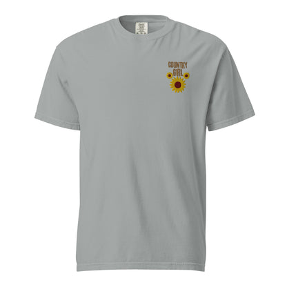 Cute Country Girl Fun Chickens: Unisex Comfort Wear/Colors Heavyweight T-Shirt