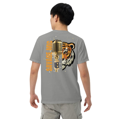 SOTVO Booth Wear: ROAR Tiger Savage Mic Skills: Unisex Comfort Wear/Colors Heavyweight T-Shirt