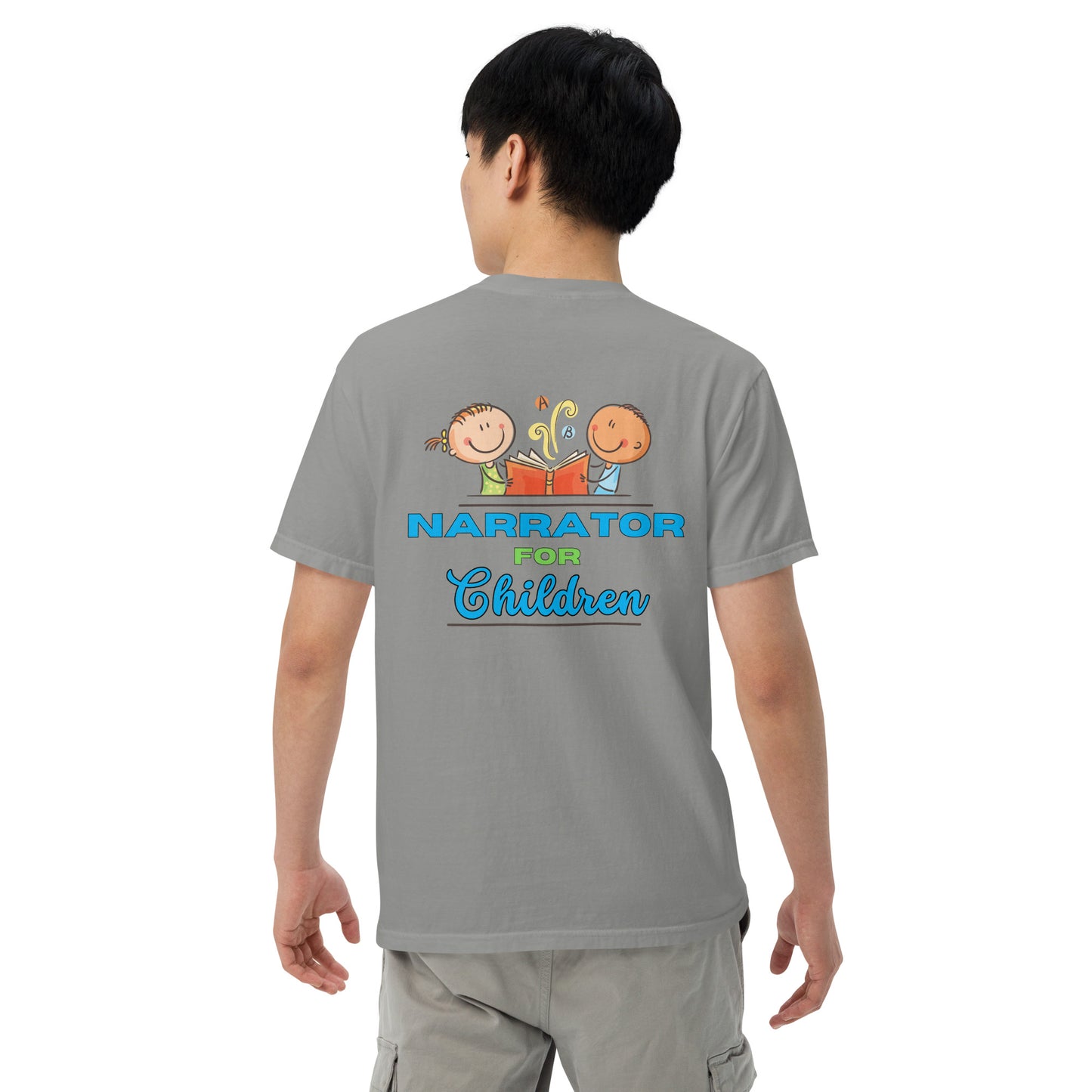 SOTVO Booth Wear: Narrator for Children: Unisex Comfort Wear/Colors Heavyweight T-Shirt