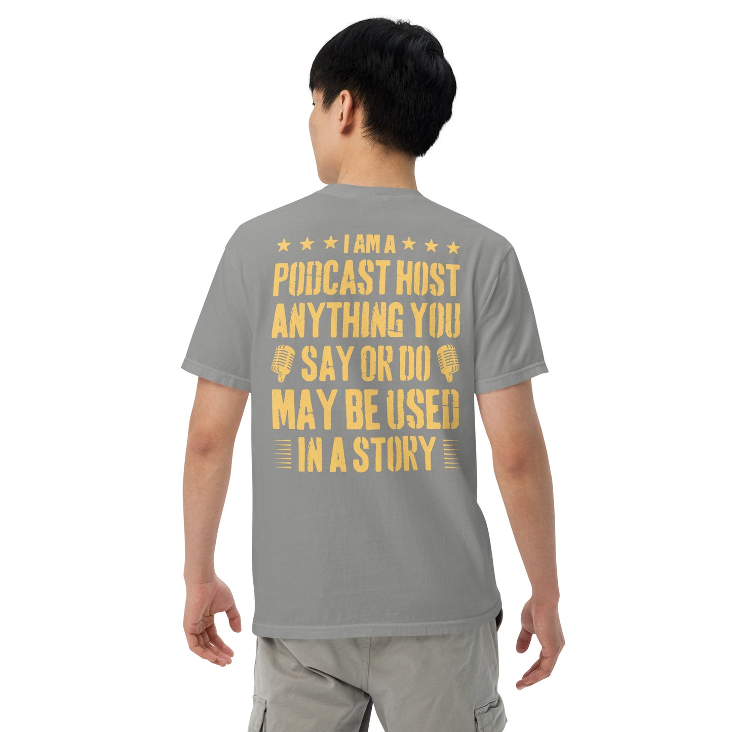 Podcasting Fun: Unisex Comfort Wear/Colors Heavyweight T-Shirt