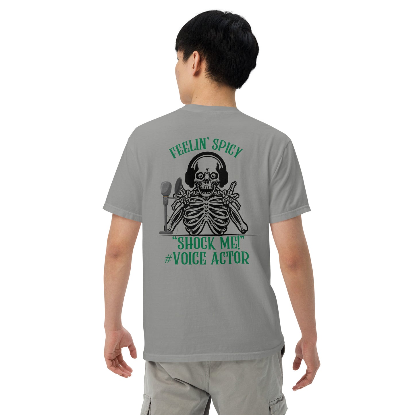 SOTVO Skeleton Sugar Skull Feelin' Spicy VA: Unisex Comfort Wear/Colors Heavyweight T-Shirt