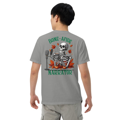 SOTVO Skeleton Sugar Skull Bone-Afide Narrator: Unisex Comfort Wear/Colors Heavyweight T-Shirt